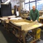 Neil Walton constructing the pedalboard