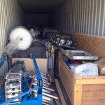 inside the container