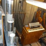 regulating the Great pipework with portable tuning keyboard